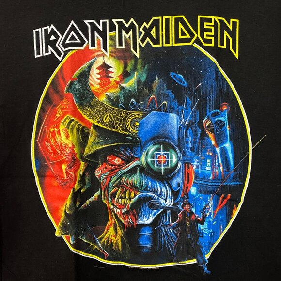 Iron Maiden The Future Past Tour '23 Circle Art T-Shirt Large - Picture 2 of 4